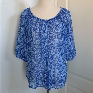CAbi Peasant Blouse, Style# 318, Size XS 🦋